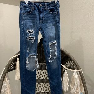 american eagle super stretch jeans